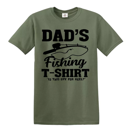 Fishing T-Shirt Gifts for Men- Fisherman Clothing-Dad's Fishing T-Shirt