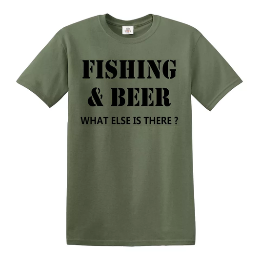 Fishing T-Shirt Gifts for Men - Fisherman Clothing with Fishing & Beer Designs Fishing T-Shirt Gifts for Men - Fisherman Clothing with Fishing & Beer Designs