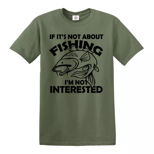 Fishing T-Shirt Gifts for Men - If It's Not About Fishing Clothing Fishing T-Shirt Gifts for Men - If It's Not About Fishing Clothing