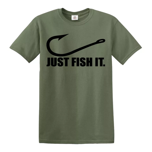 Fishing T-Shirt for Men - Just Fish It - Perfect Gift for Fishermen Fishing T-Shirt for Men - Just Fish It - Perfect Gift for Fishermen