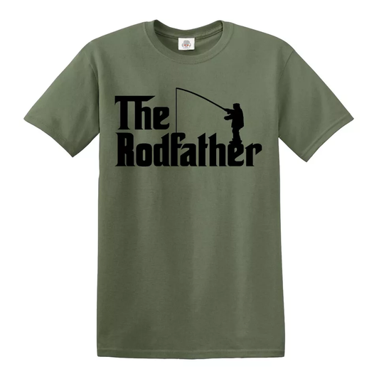 Fishing T-Shirt for Men - The Rodfather Fishing Gifts and Clothing Fishing T-Shirt for Men - The Rodfather Fishing Gifts and Clothing