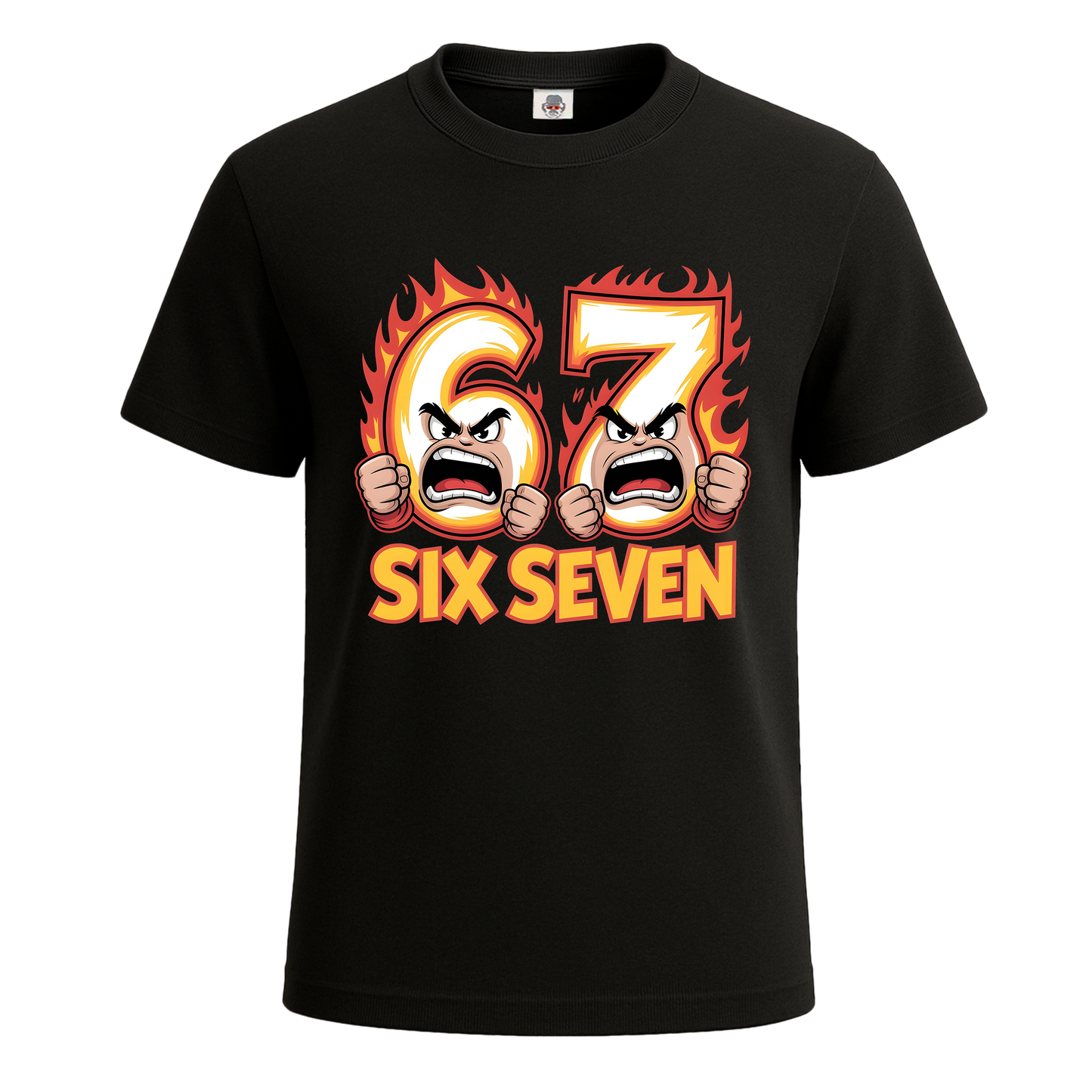 Hot Fire Six Seven 67 Black | T-Shirt For Men's