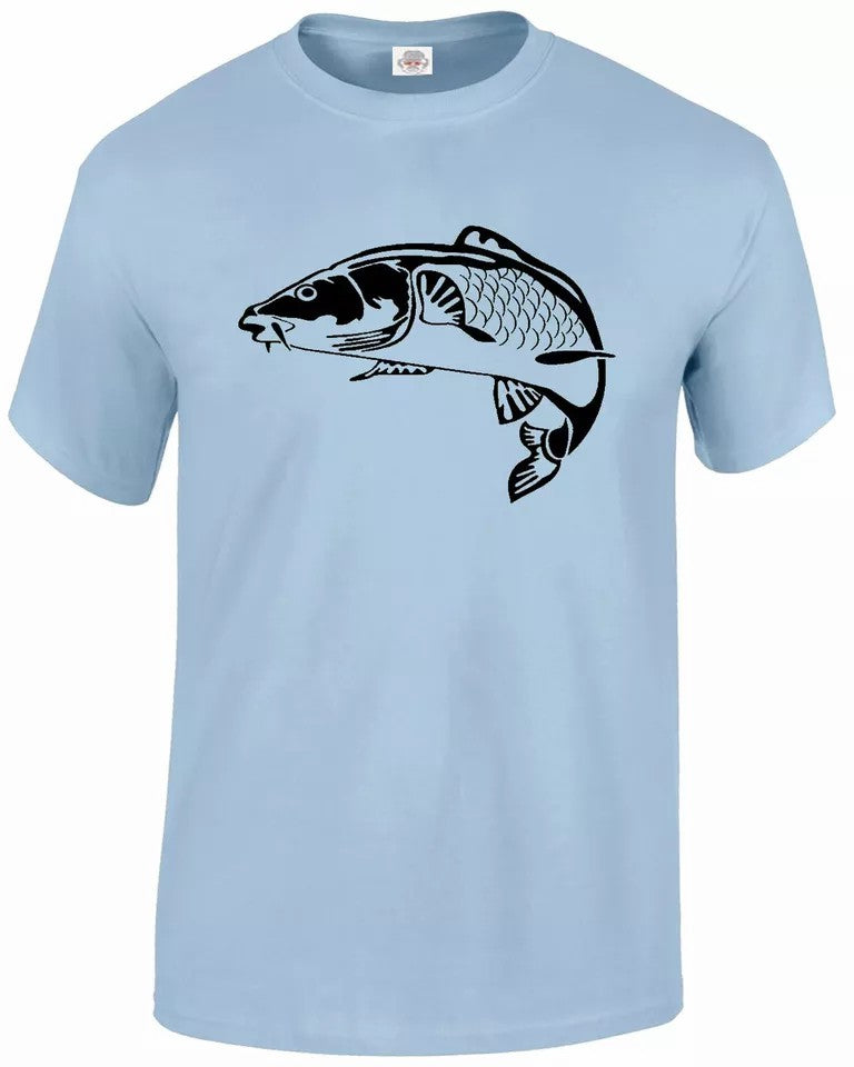 Fishing Print Fisherman MEN'S T-SHIRT KOI Fishing Print Fisherman MEN'S T-SHIRT