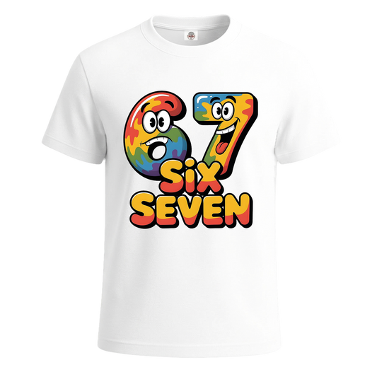 Mix Colours 67 White | T-Shirt For Men's