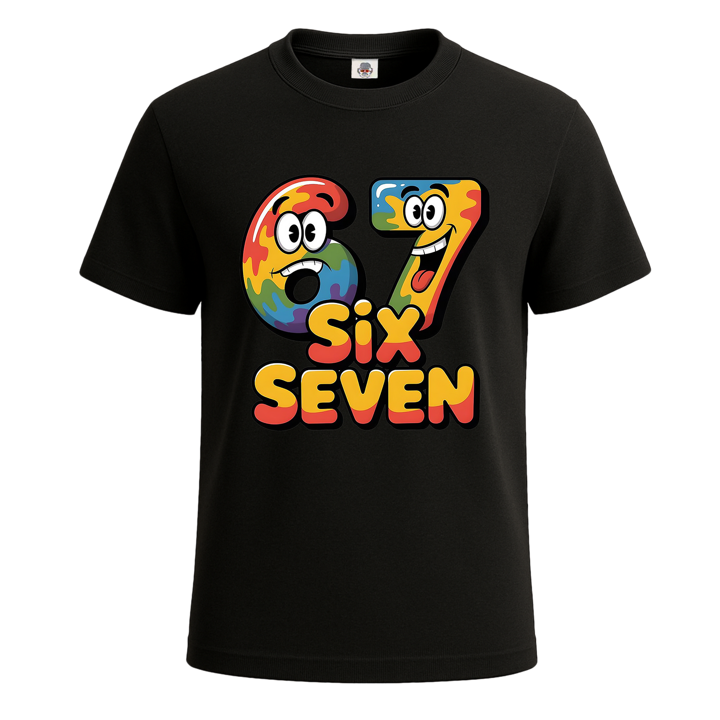 Mix Colours 67 Black | T-Shirt For Men's