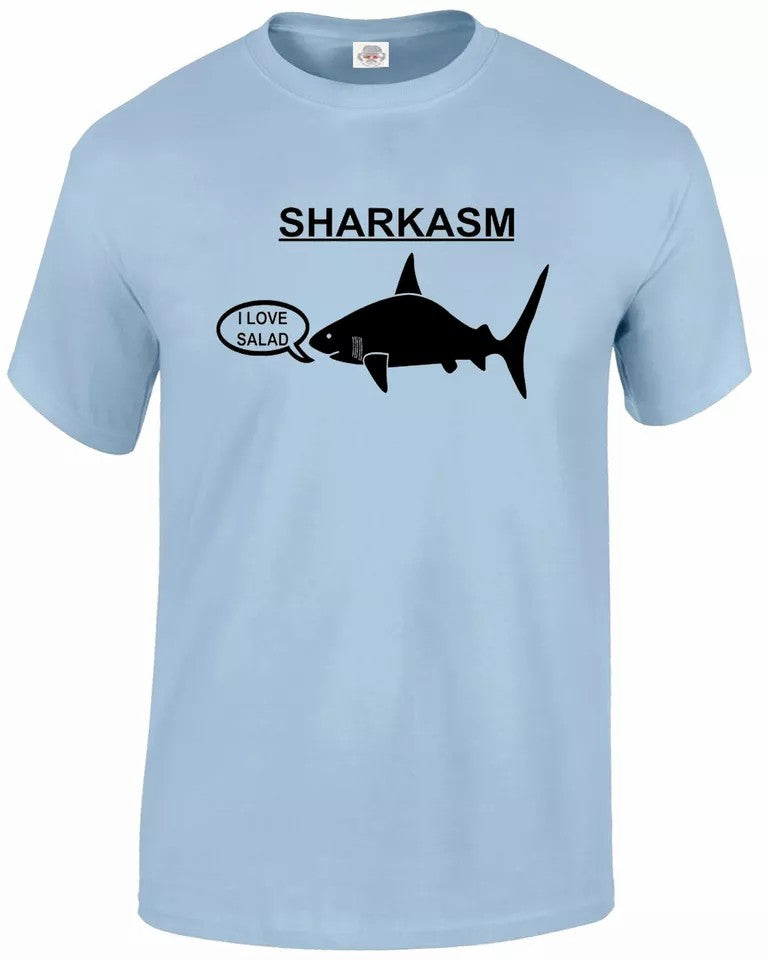 Fishing Print Fisherman MEN'S T-SHIRT SHARKASM I LOVE SALAD T-SHIRT Fishing Print Fisherman MEN'S T-SHIRT