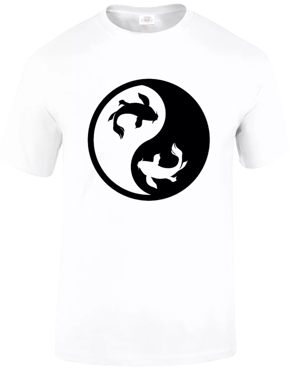 Fishing Fathers Day Fisherman MEN'S T-SHIRT YIN YANG FISH SYMBOL T-SHIRT Fishing Fathers Day Fisherman MEN'S T-SHIRT