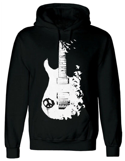 BAND GUITAR -- MEN'S BLACK HOODY