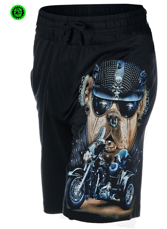 BULL DOG - COTTON BLACK SHORTS