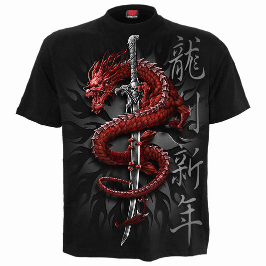 ORIENTAL DRAGON - PLUS SIZE T-SHIRT BLACK