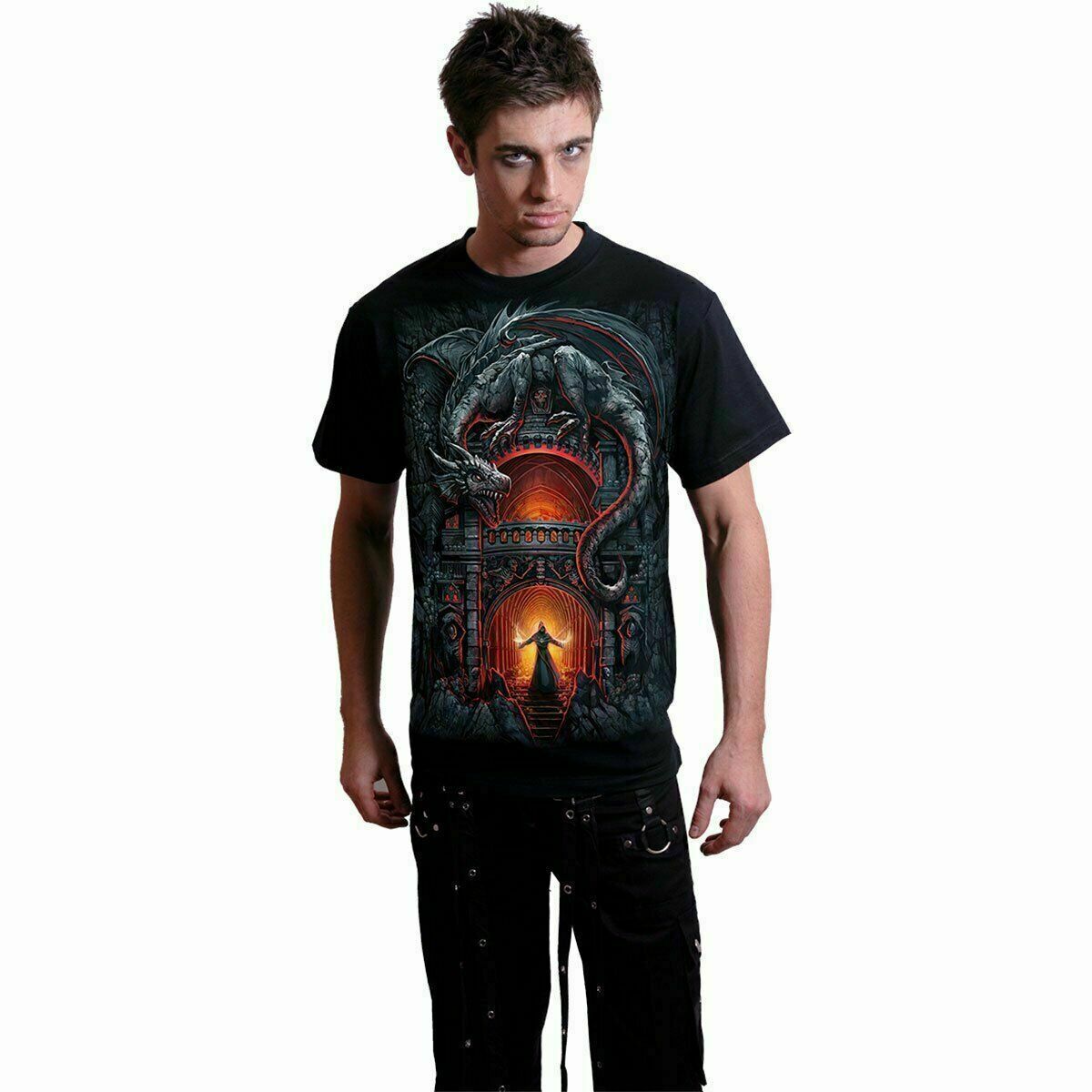 DRAGON'S LAIR  - PLUS SIZE T-SHIRT BLACK