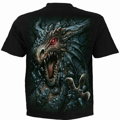 DRAGON'S LAIR  - PLUS SIZE T-SHIRT BLACK