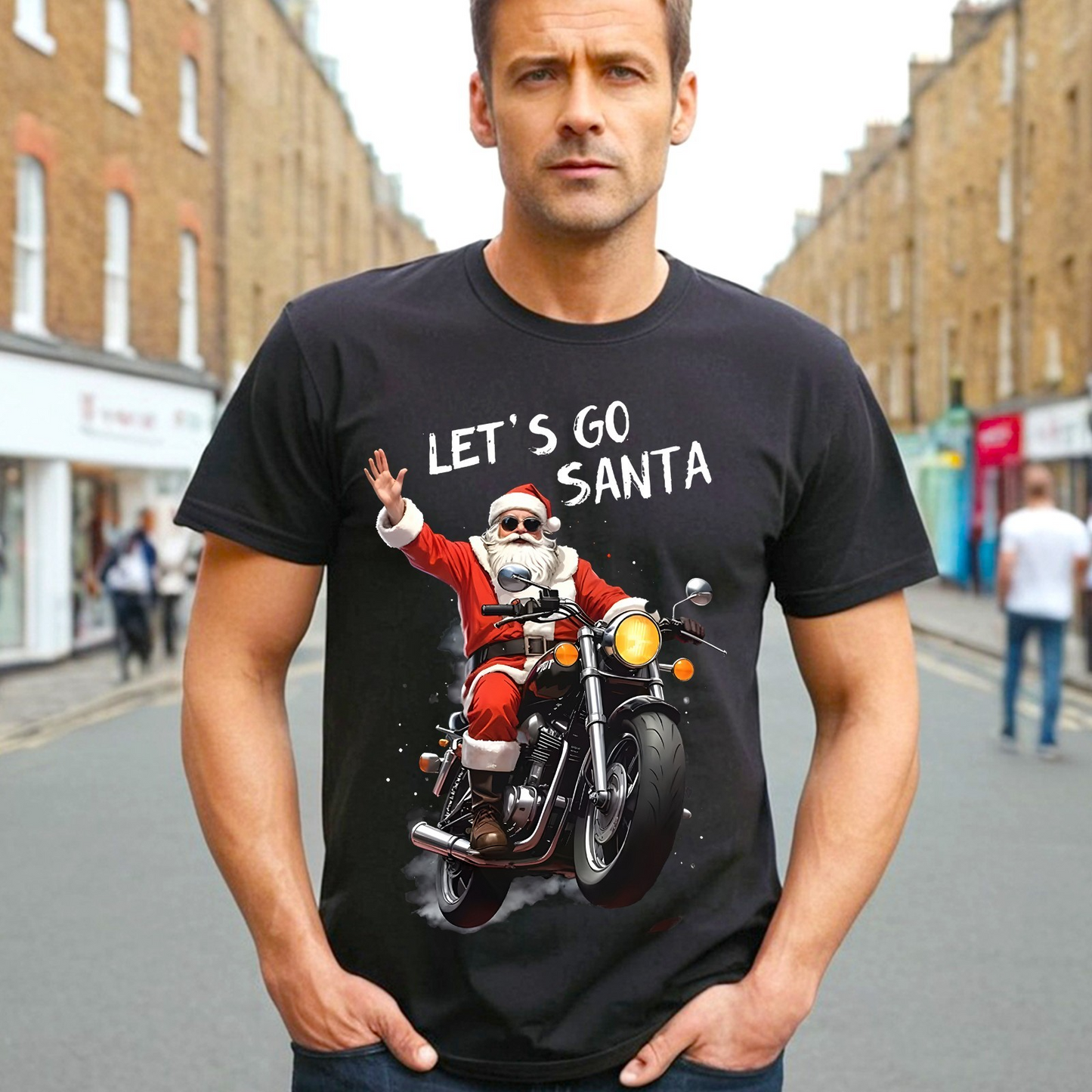 LET'S GO SANTA RIDE |T-Shirt For Men's