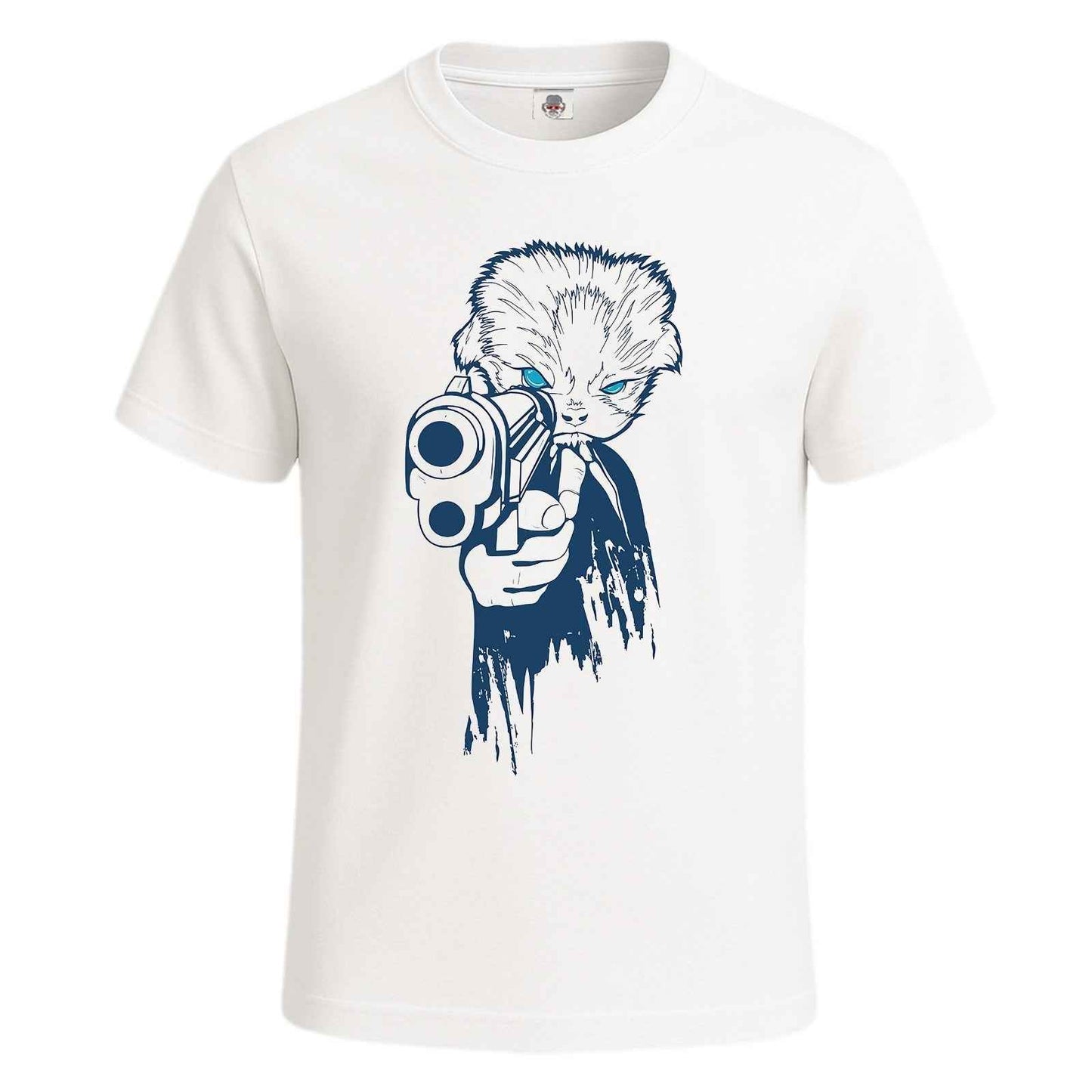 Fearless Cat With Gun |T-Shirt For Men's