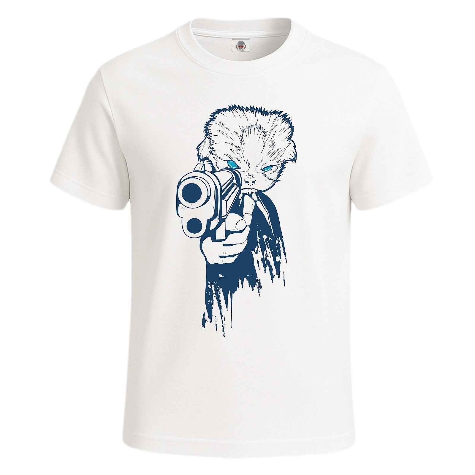 Fearless Cat With Gun |T-Shirt For Men's