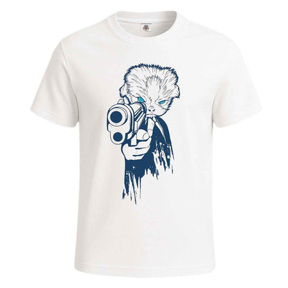 Fearless Cat With Gun |T-Shirt For Men's