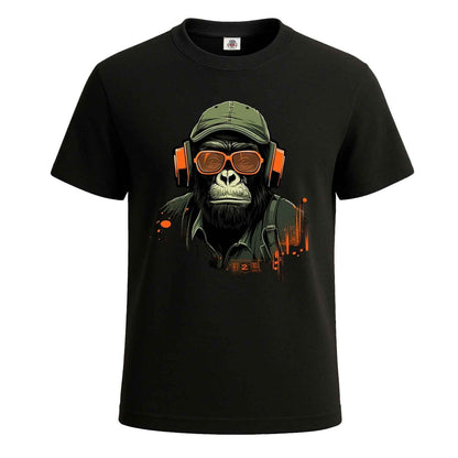 Cool Gorilla Headphones|T-Shirt For Men's