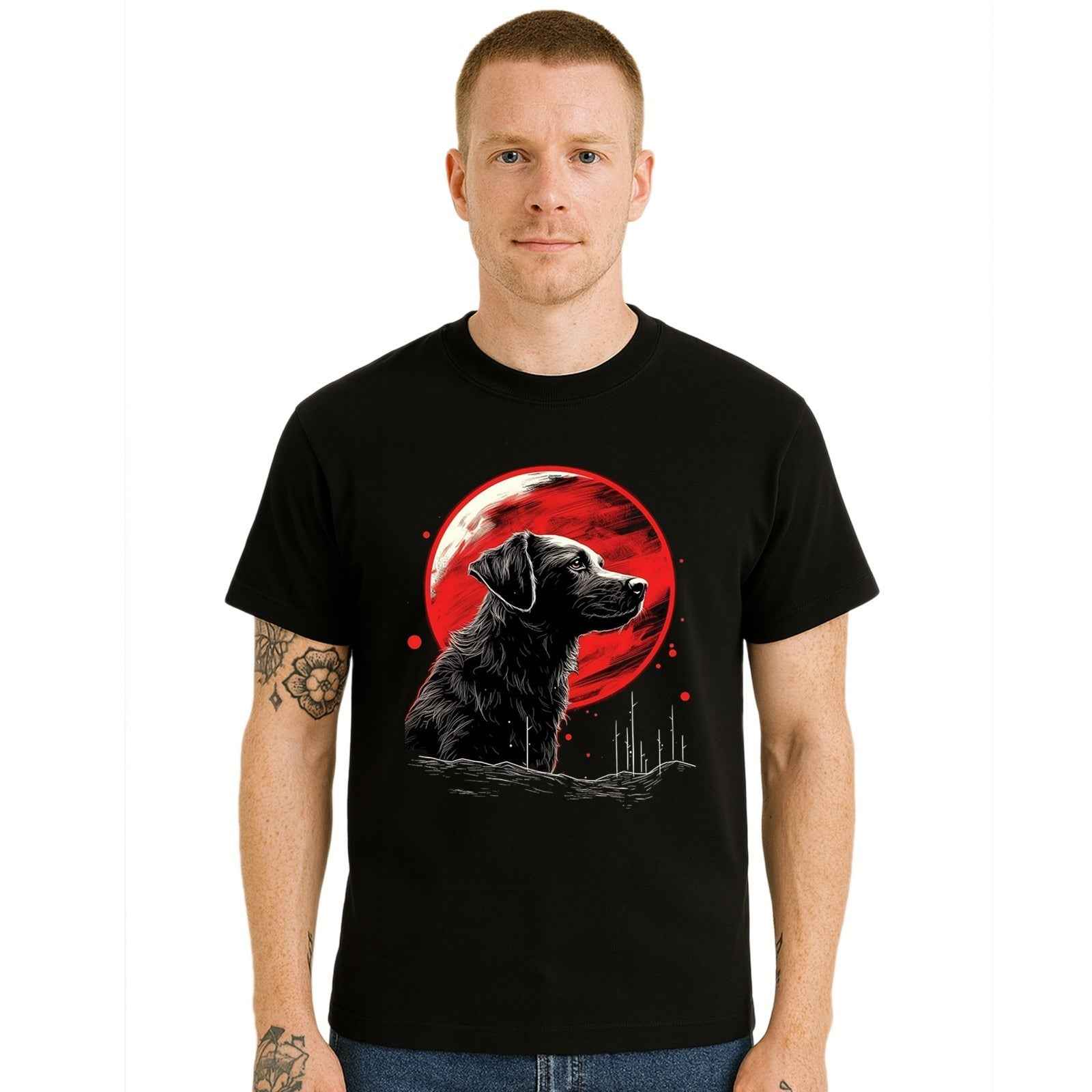 Black Puppy Cute Dog |T-Shirt For Men's