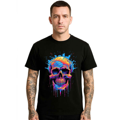 Dripping Skull Colourful |T-Shirt For Men's