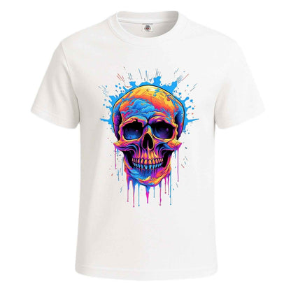 Dripping Skull Colourful |T-Shirt For Men's