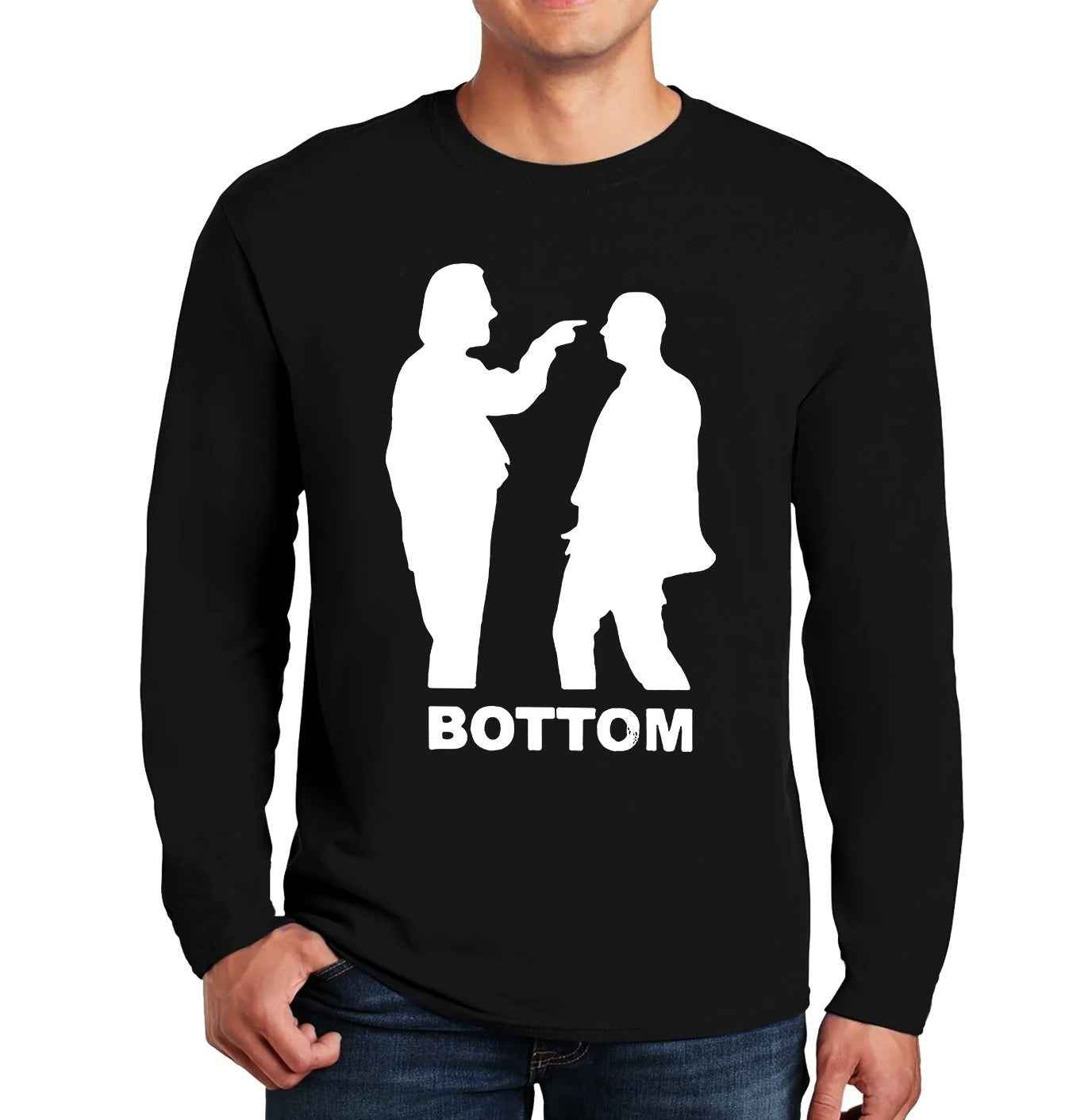 Bottom Rik Mayall | Men's Long Sleeve Bottom Rik Mayall | Men's Long Sleeve