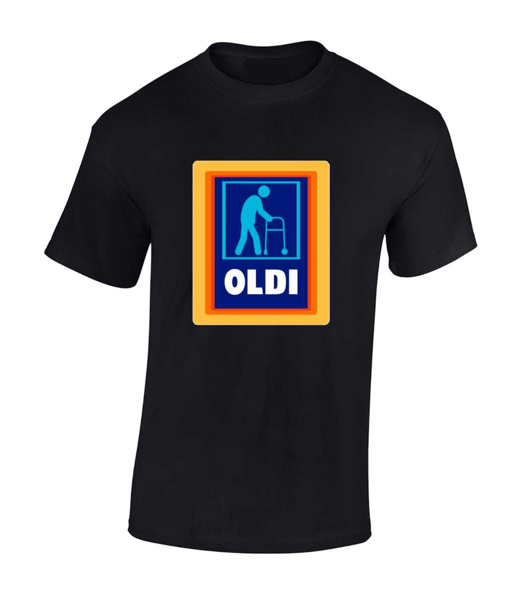 Oldi Funny Black T-Shirt