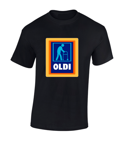 Oldi Funny Black T-Shirt