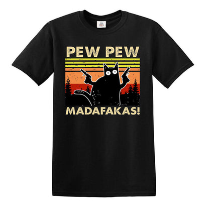 Pew Pew Madafakas Vintage Black T-Shirt