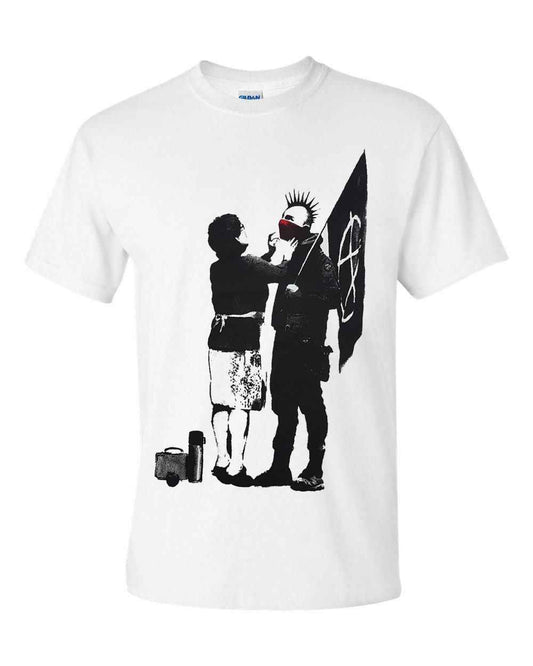 Punk Mum White T-Shirt - Stylish and Unique Design Punk Mum White T-Shirt - Stylish and Unique Design