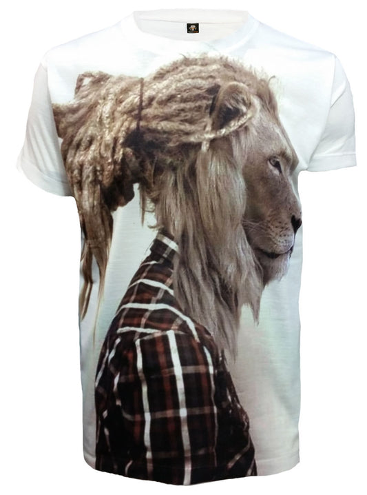 RAGA LION - WHITE SUBLIMATION T-SHIRT