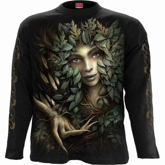 SPIRAL DIRECT Woodland Queen Long Sleeve Top for Women - Rocker Style SPIRAL DIRECT Woodland Queen Long Sleeve Top for Women - Rocker Style