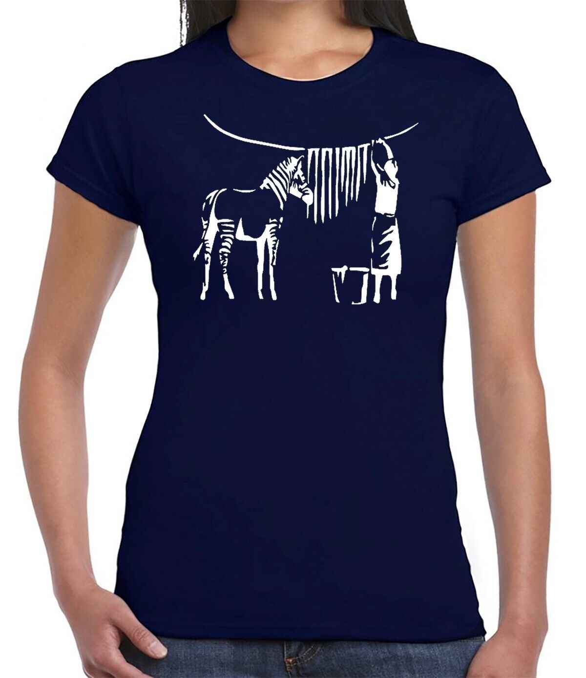 Banksy Zebra Wash | LADIES T-SHIRT