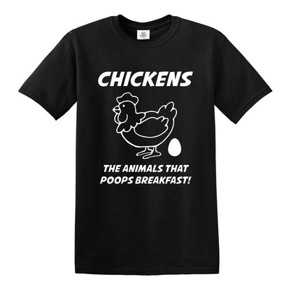 Chickens Poop Breakfast | MEN'S T-SHIRT