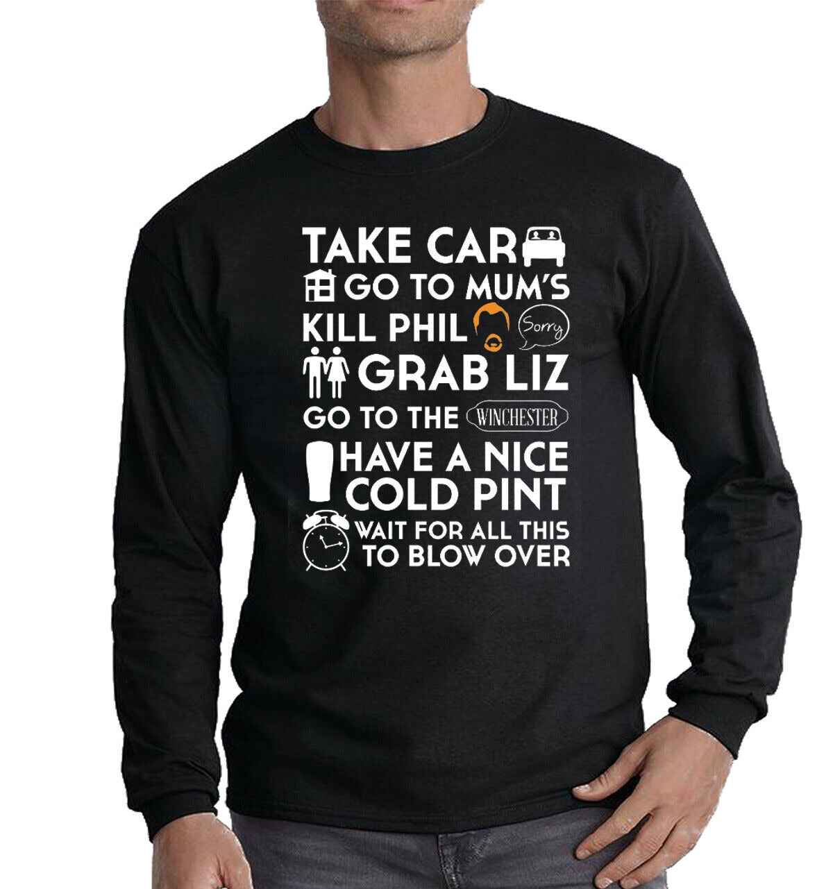 Mum's Kill Phil T-Shirt for Men | Take Car Go to Mum's Gift Long Sleeve Tee Mum's Kill Phil T-Shirt for Men | Take Car Go to Mum's Gift Long Sleeve Tee