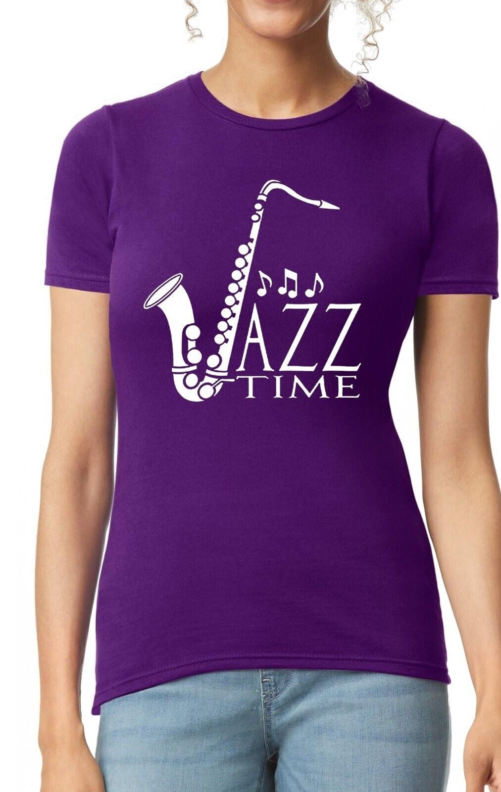 Jazz time saxaphone | LADIES T-SHIRT