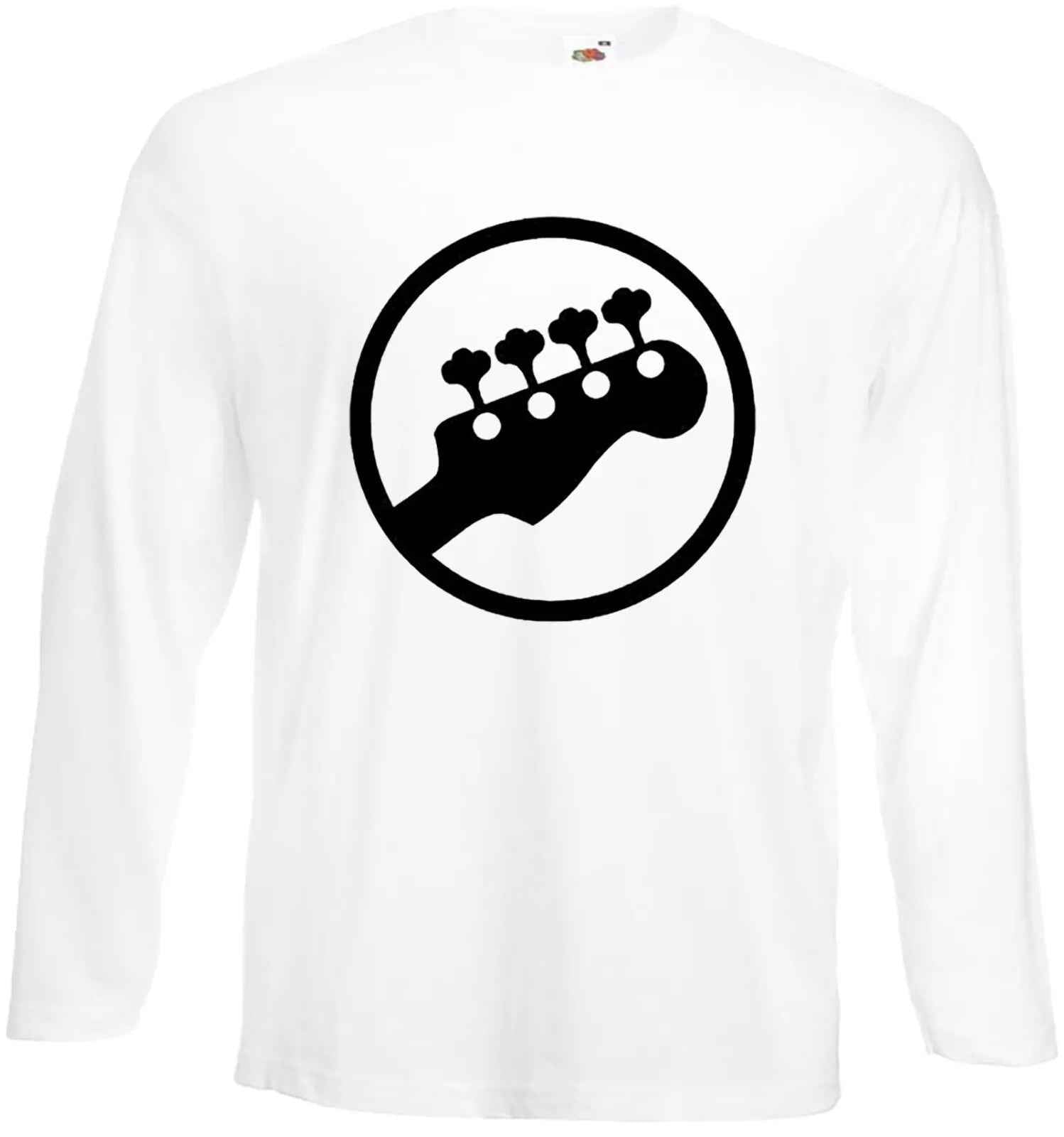 Bass Guitar Player T-Shirt Men's Long Sleeve Top for Guitarists Rock Band Bass Guitar Player T-Shirt Men's Long Sleeve Top for Guitarists Rock Band