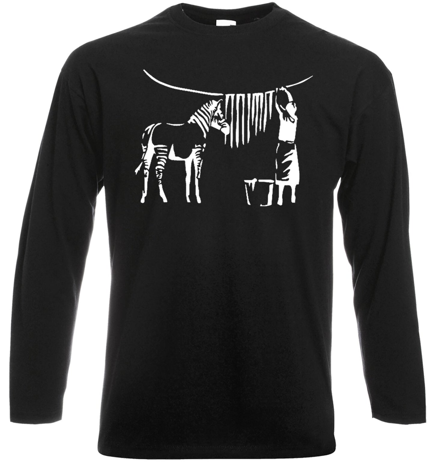 Banksy Zebra Wash | Long Sleeve Men's