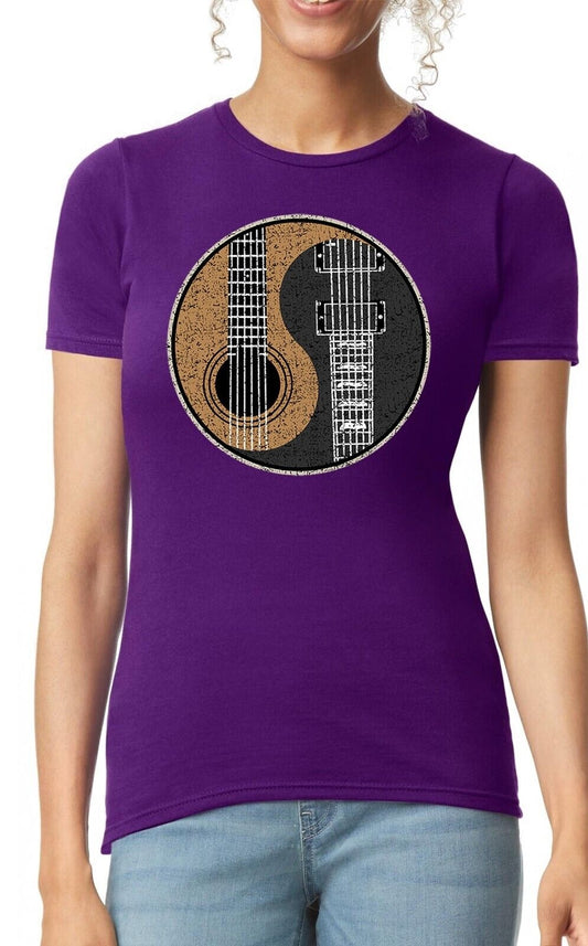 Yin Yang Guitar | LADIES T-SHIRT