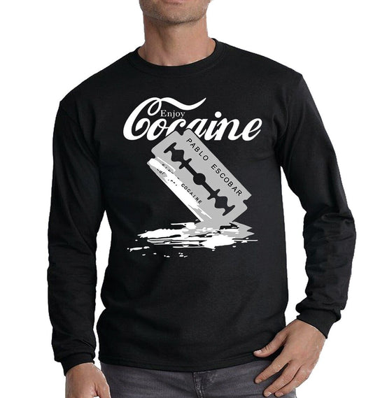 Enjoy Cocaine Drug | Long Sleeve Men's