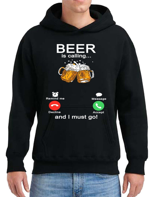 BEER IS CALLING ME  Hoody For Men's