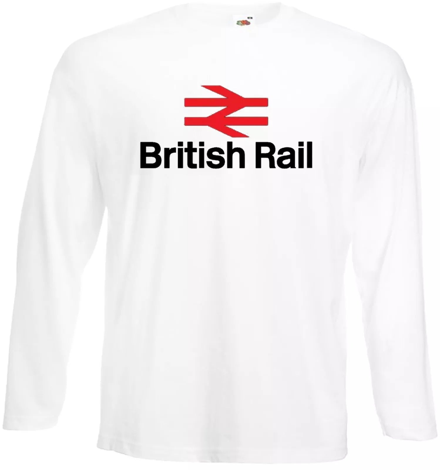 British Rail T-Shirt Men's Long Sleeve Funny Retro Logo Tee Top British Rail T-Shirt Men's Long Sleeve Funny Retro Logo Tee Top