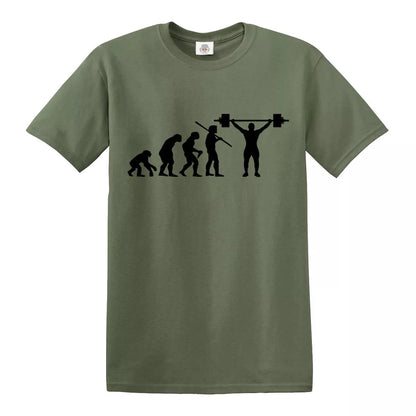 EVOLUTION OF WEIGHTLIFTER | MEN'S T-SHIRT