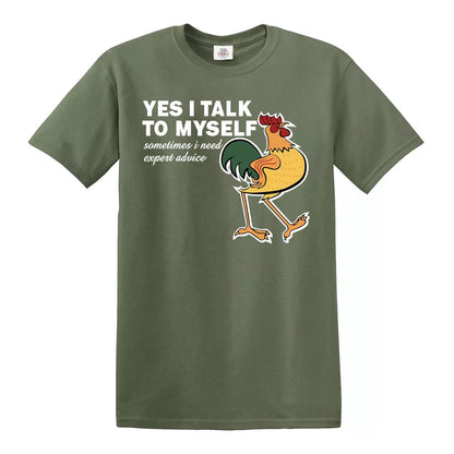 YES I TALK TO MYSELF | MEN'S T-SHIRT