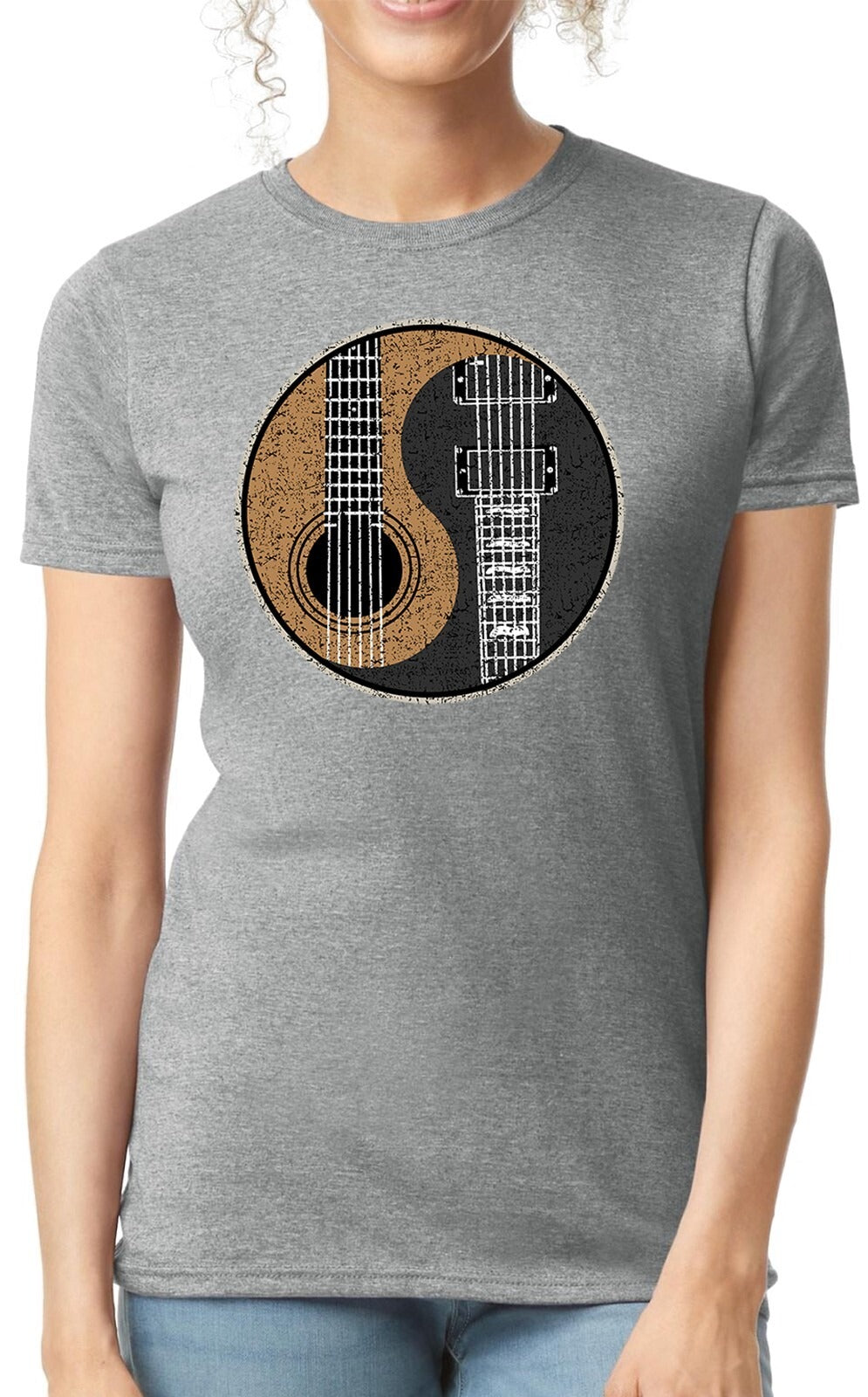 Yin Yang Guitar | LADIES T-SHIRT