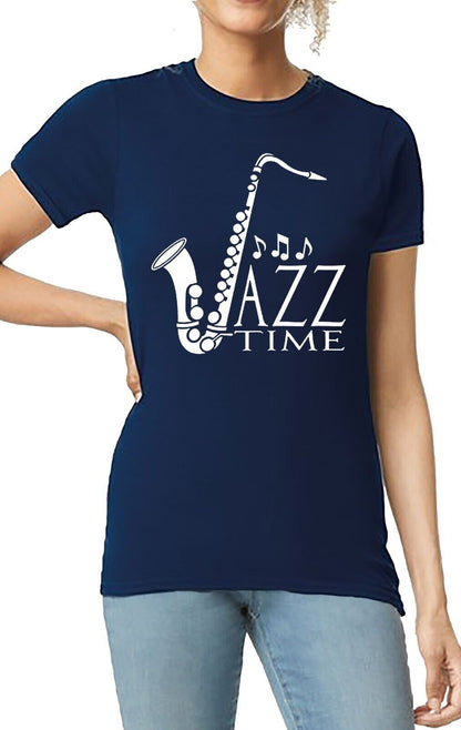 Jazz time saxaphone | LADIES T-SHIRT