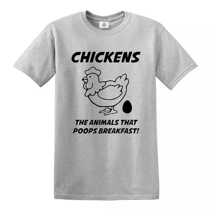 Chickens Poop Breakfast | MEN'S T-SHIRT