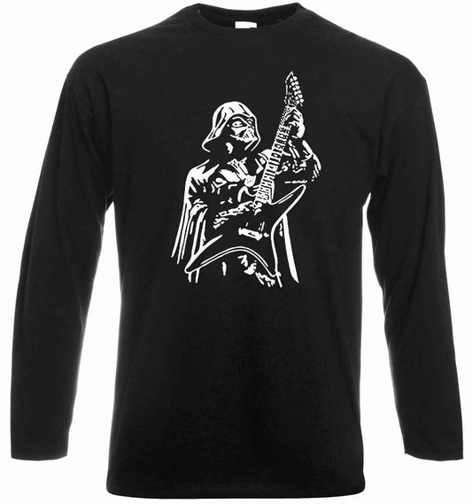 Holteez Darth Vader Guitar T-Shirt Men's Long Sleeve Funny Comedy Tee Top Holteez Darth Vader Guitar T-Shirt Men's Long Sleeve Funny Comedy Tee Top