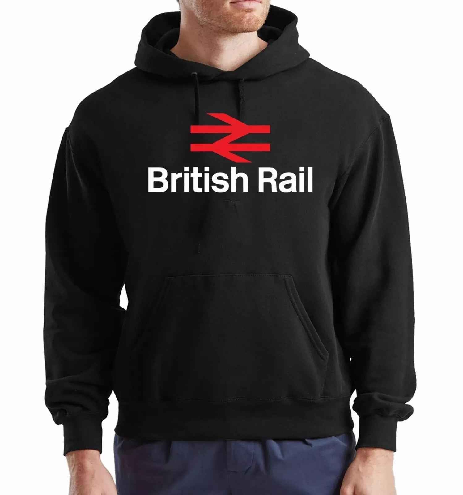New British Rail Hoody Sweatshirt Mens Hood Funny Train Retro Logo Symbol Hoodie New British Rail Hoody Sweatshirt Mens Hood Funny Train Retro Logo Symbol Hoodie