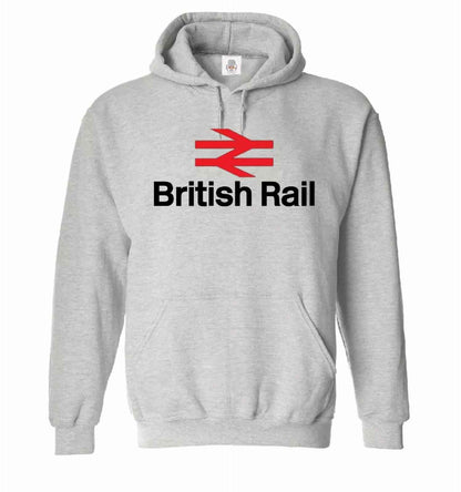 New British Rail Hoody Sweatshirt Mens Hood Funny Train Retro Logo Symbol Hoodie SPORT GRAY HOODY BLACK PRINT New British Rail Hoody Sweatshirt Mens Hood Funny Train Retro Logo Symbol Hoodie