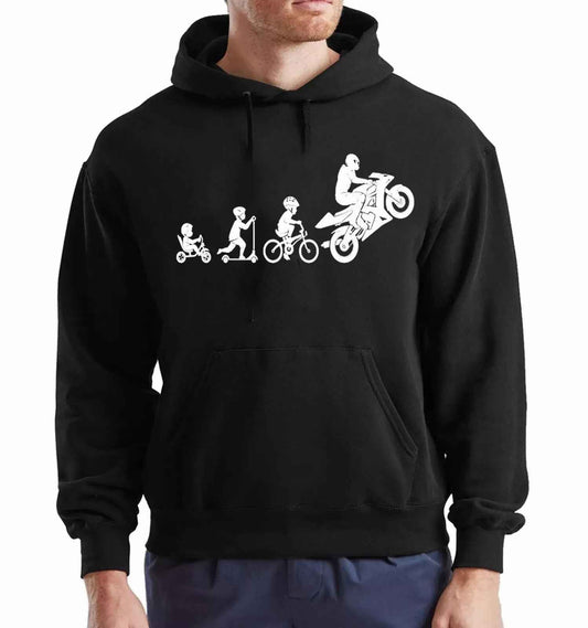 Motorbike Hoodie Evolution Hood Sweatshirt for Men - Funny Super Bike Motorcycle Biker Hoody Motorbike Hoodie Evolution Hood Sweatshirt for Men - Funny Super Bike Motorcycle Biker Hoody